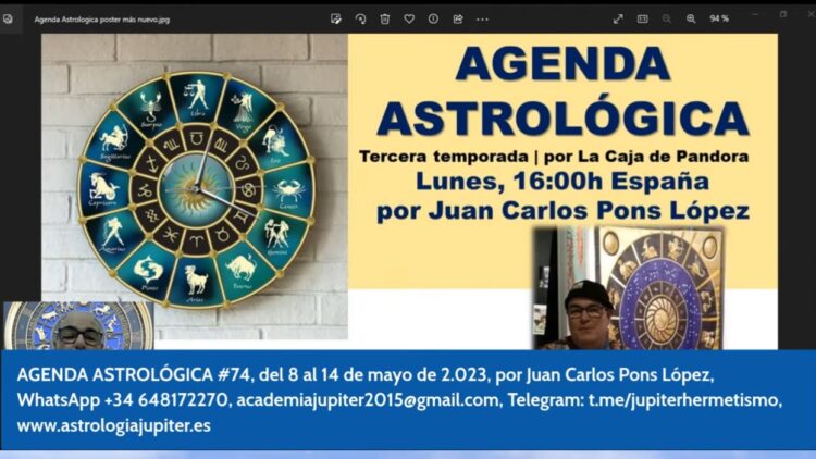 agenda ‌astrologica ‌74 ‌carta ‌astral ‌del ‌8 ‌al ‌14 ‌de ‌mayo ‌de ‌2023 ‌por ‌juan ‌carlos ‌pons ‌lopez ‌