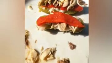 bocadillo ‌de ‌pepinillo ‌agridulce ‌sin ‌pan ‌